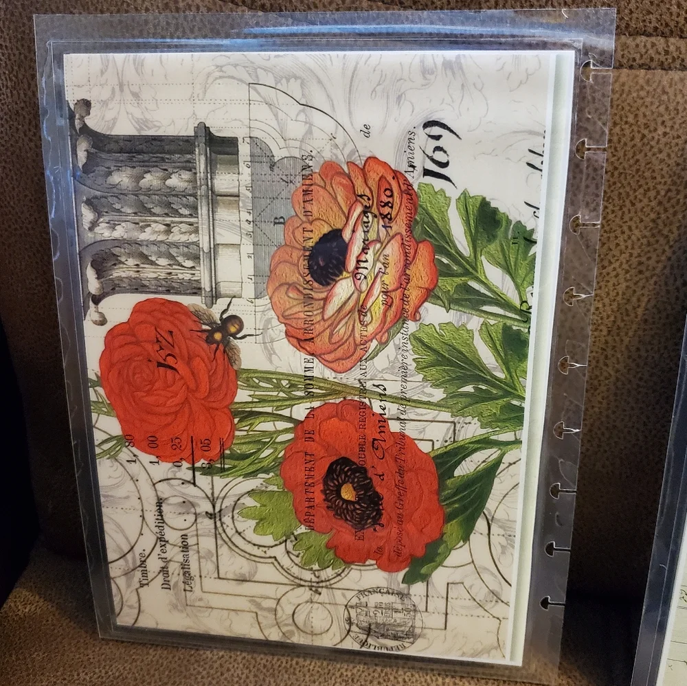 Handmade cover for your Classic size Disc Bound Planner gardening